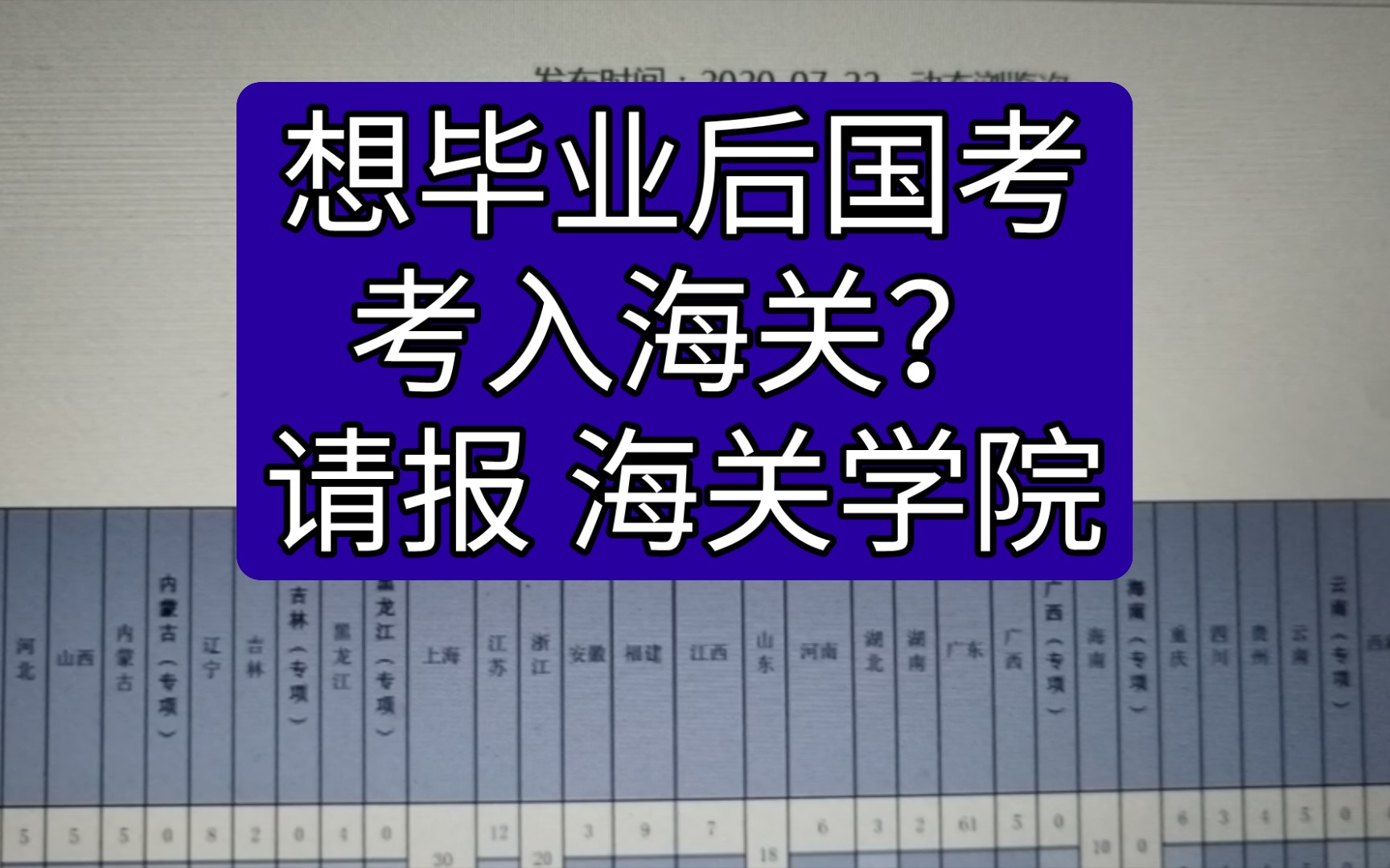 毕业后想进海关?请报海关学院哔哩哔哩bilibili