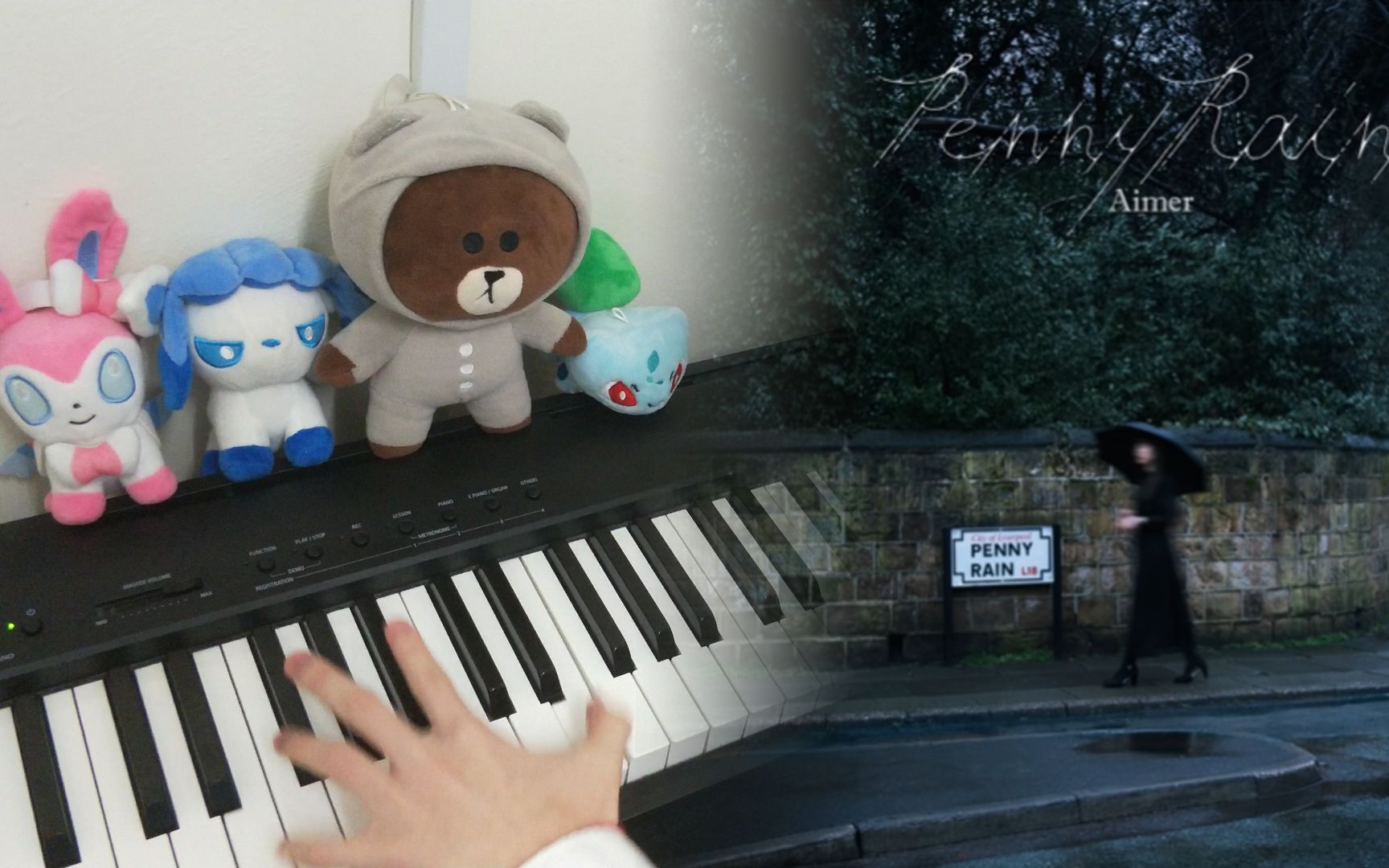 aimer - april showers "penny rain"(钢琴演奏)