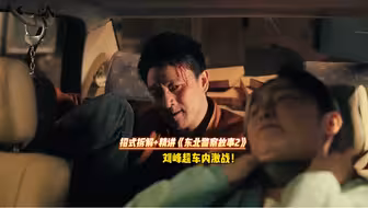 招式拆解刘峰超VS女警，车内激战#功夫#武术#动作电影#东北警察故事