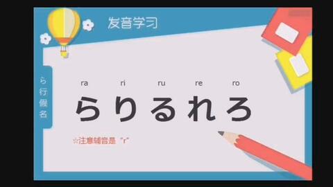 日本小姐姐教你日语入门五十音 Ra Nn行 哔哩哔哩 Bilibili
