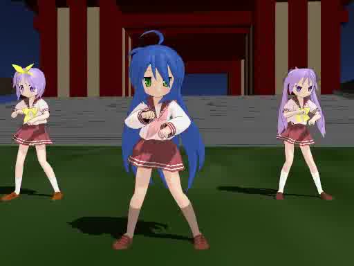 B站第一个MMD幸运星作品哔哩哔哩bilibili