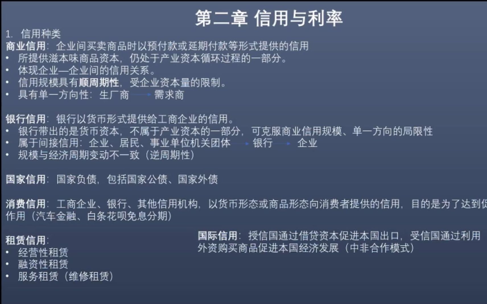 [图]中山大学431金融专业课 现代货币银行学部分（试听）——信用与利率