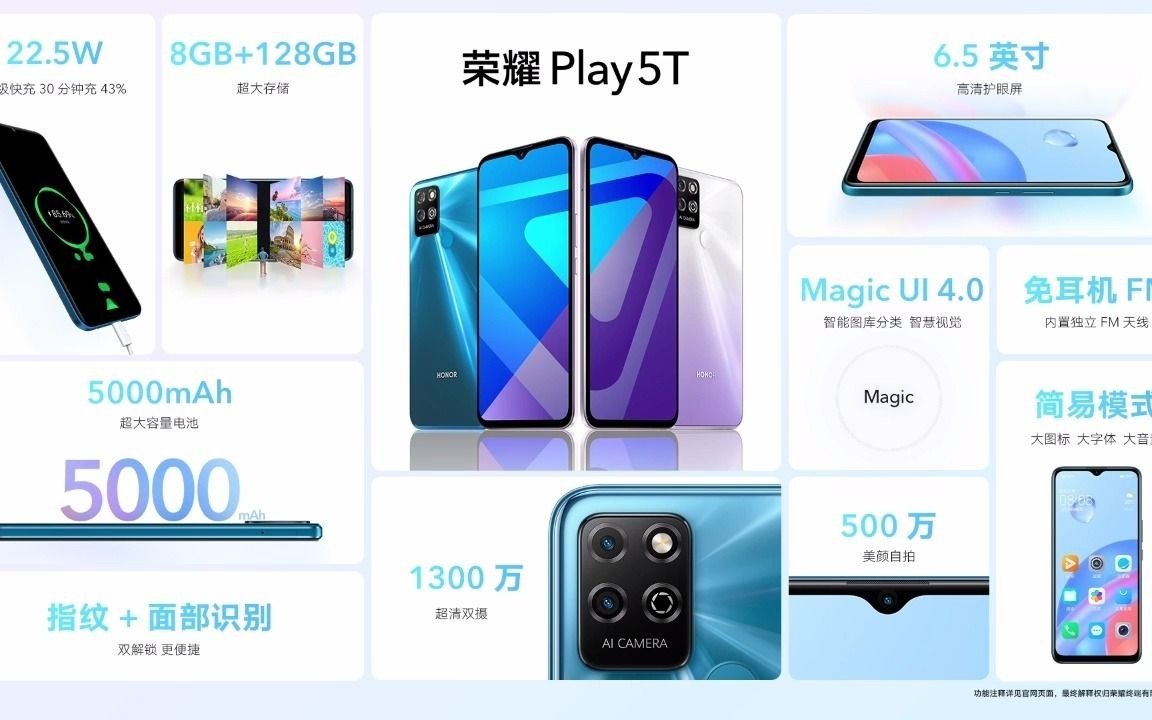 荣耀 Play 5T发布,搭载虎贲 Unisoc T610处理器哔哩哔哩bilibili