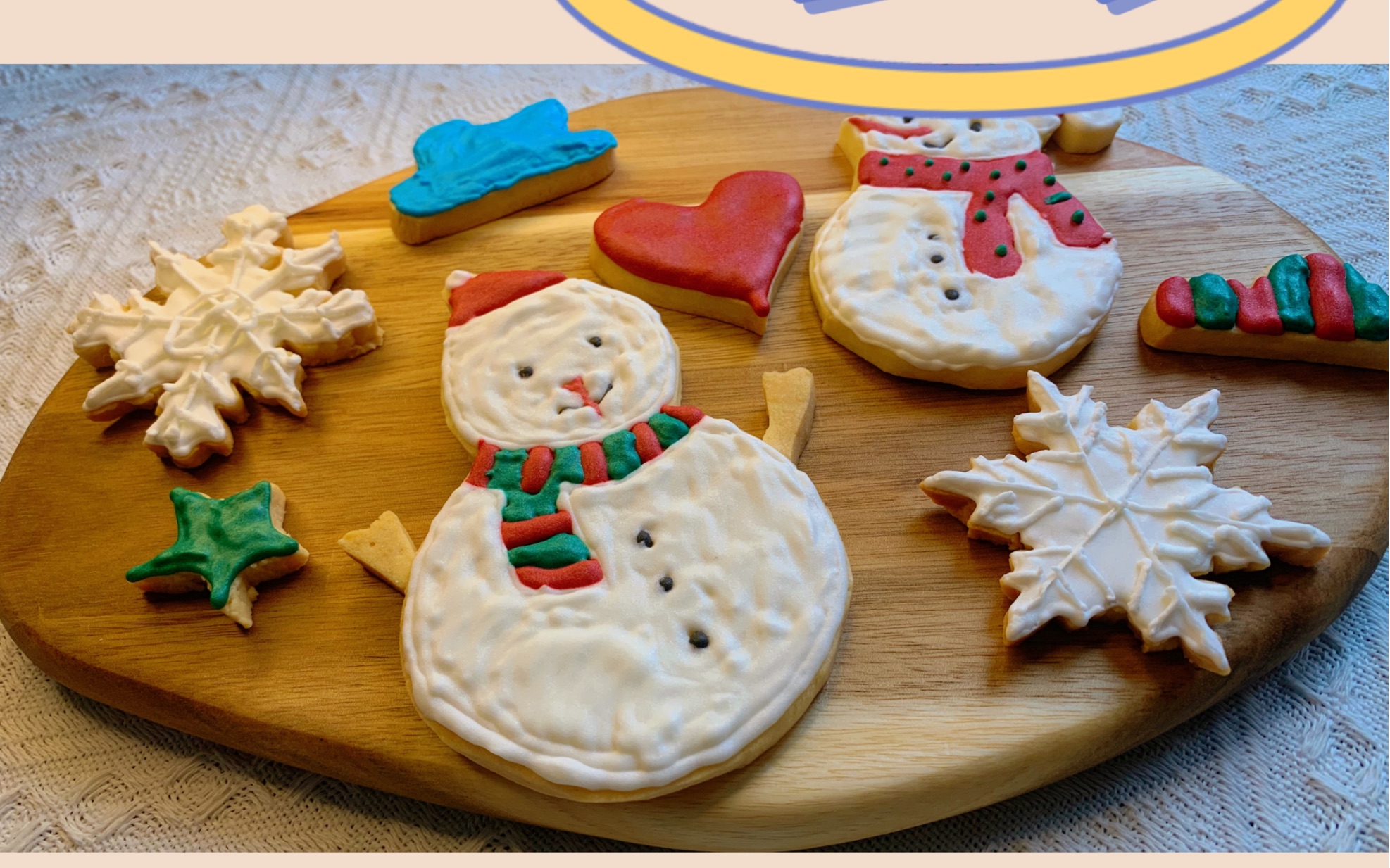 雪人糖霜饼干,不下雪也不能辜负冬天