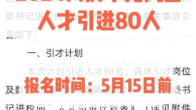 2024大庆龙凤区人才引进80人.报名时间:5月15日前哔哩哔哩bilibili