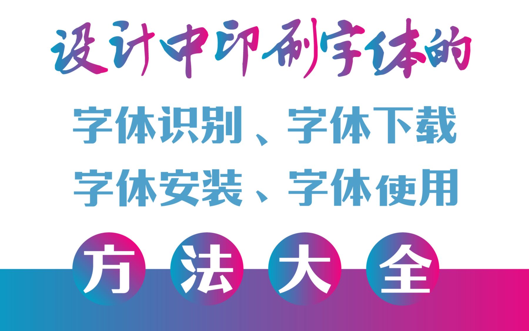 设计中的字体识别、字体下载、字体安装、字体使用方法大全哔哩哔哩bilibili