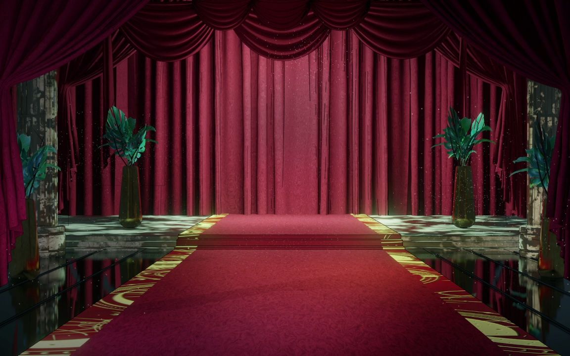 现代场景pv背景直播vup虚拟主播背景展示