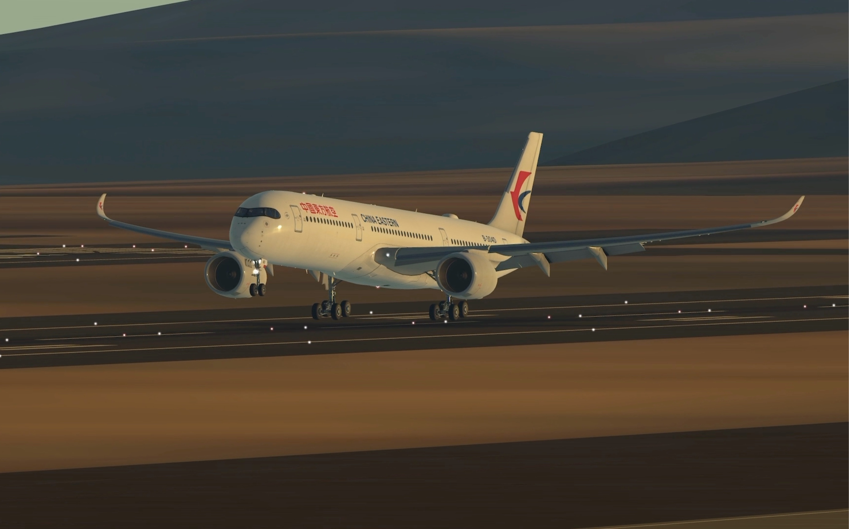 【infinite flight】中国东方航空a350降落 西班牙 大加那利机场(lpa