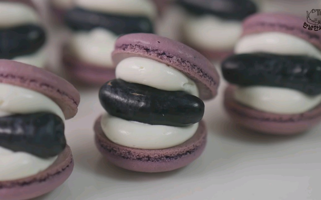 【甜点制作】hanse*葡萄酸奶马卡龙