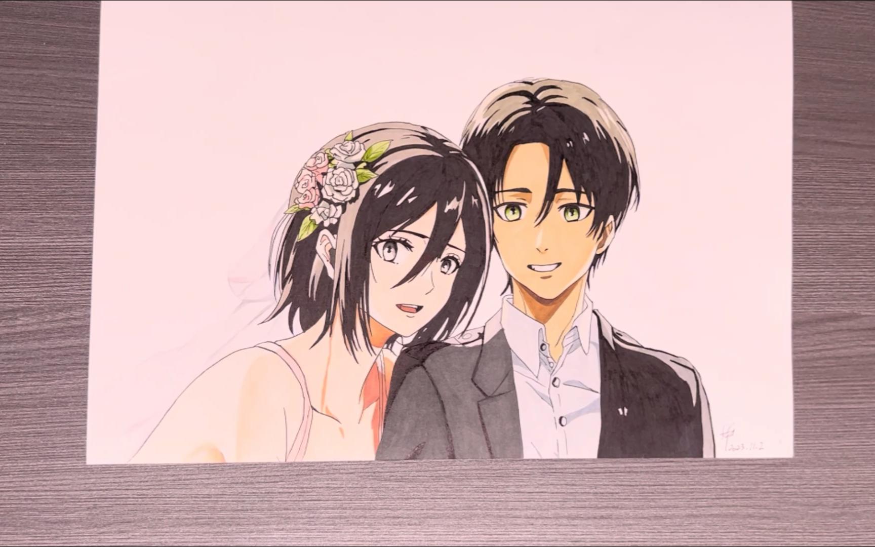 邀请你来参加(艾伦×三笠)的婚礼,11.4号,就在那棵树下,你知道的90