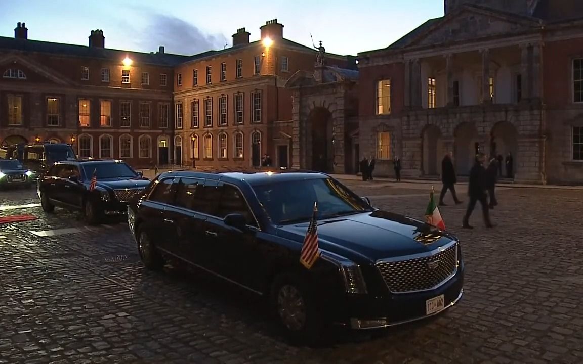 Joe Biden attends banquet dinner at Dublin Castle哔哩哔哩bilibili