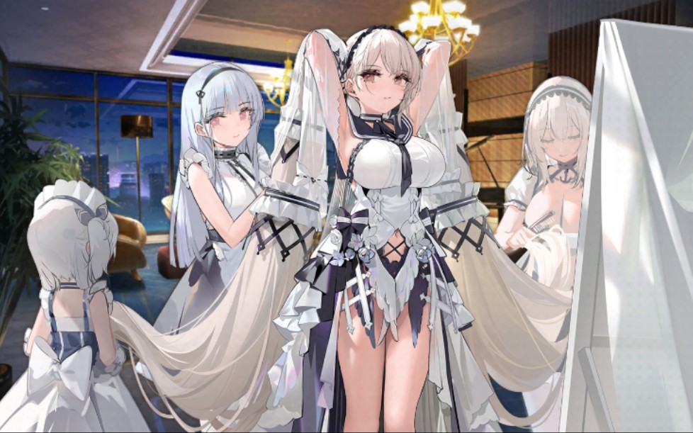《碧蓝航线》四周年礼服系列皮肤(21.6.3)_单机游戏热门视频