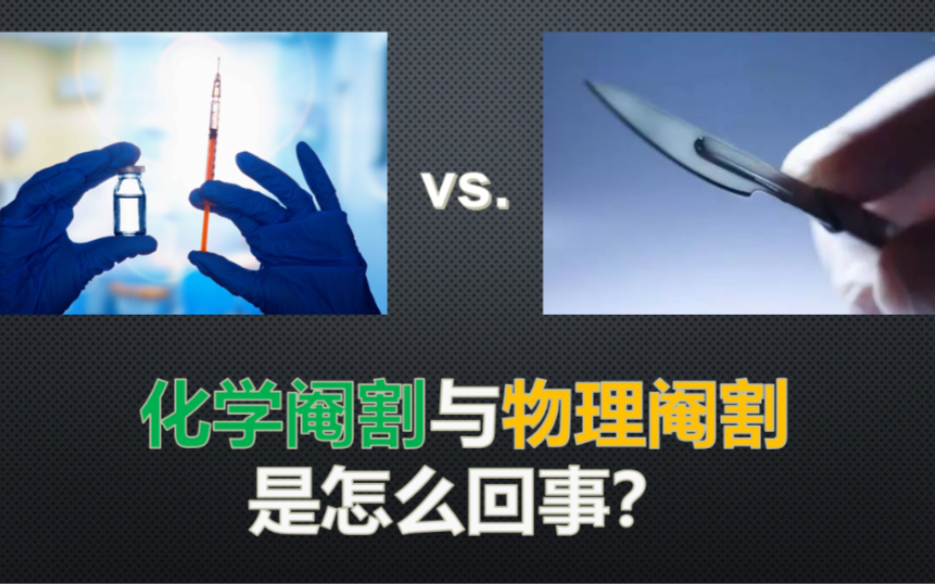 化学阉割与物理阉割,是怎么回事?哔哩哔哩bilibili