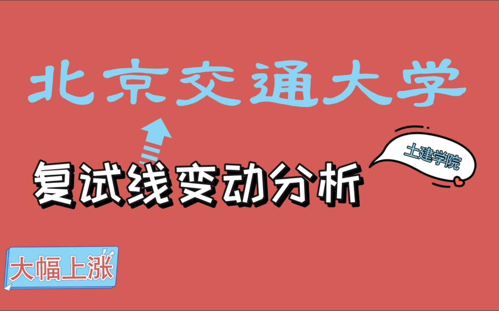 北京交通大学最新复试线变动分析丨土木建筑工程学院哔哩哔哩bilibili