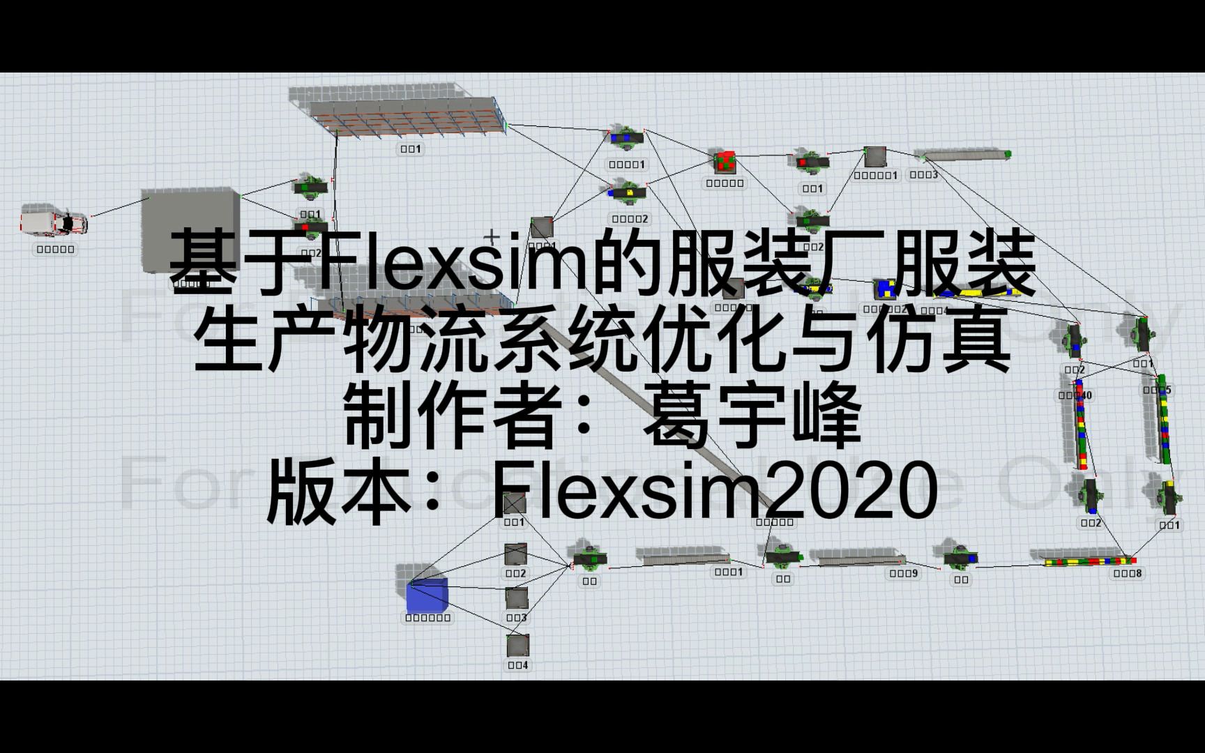 2019211283 葛宇峰 基于Flexsim的服装厂生产物流系统仿真与优化哔哩哔哩bilibili