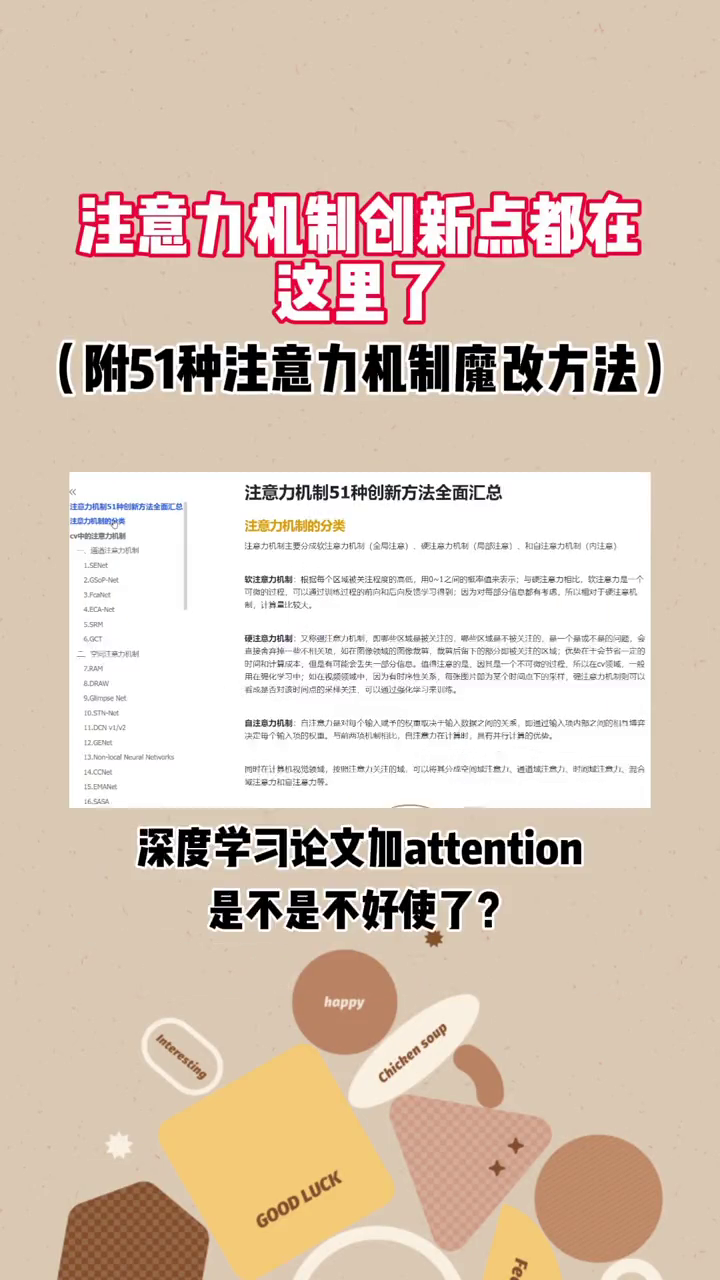 注意力机制创新点都在这里了!51种注意力机制魔改方法和源码汇总哔哩哔哩bilibili