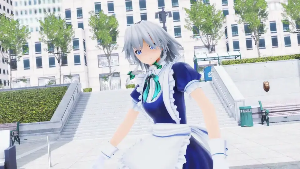 东方MMD】十六夜咲夜(女仆服)的热舞【MMD夏祭り2022】_哔哩哔哩_bilibili