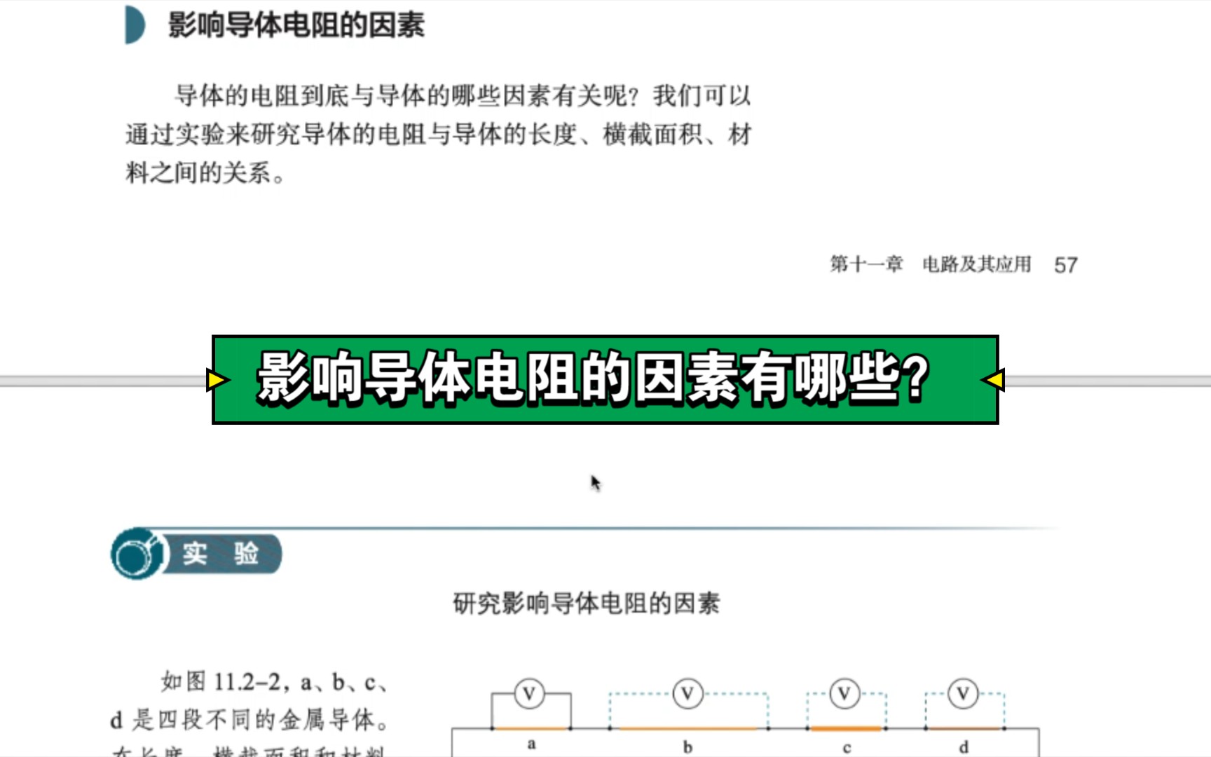 影响导体电阻的因素有哪些?哔哩哔哩bilibili