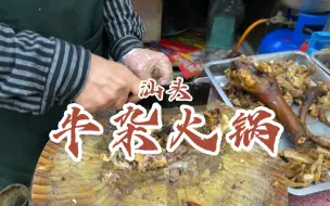 Download Video: 潮汕特色牛杂火锅，汤底是真的香！牛杂还没下锅已经没忍住吃了一半！