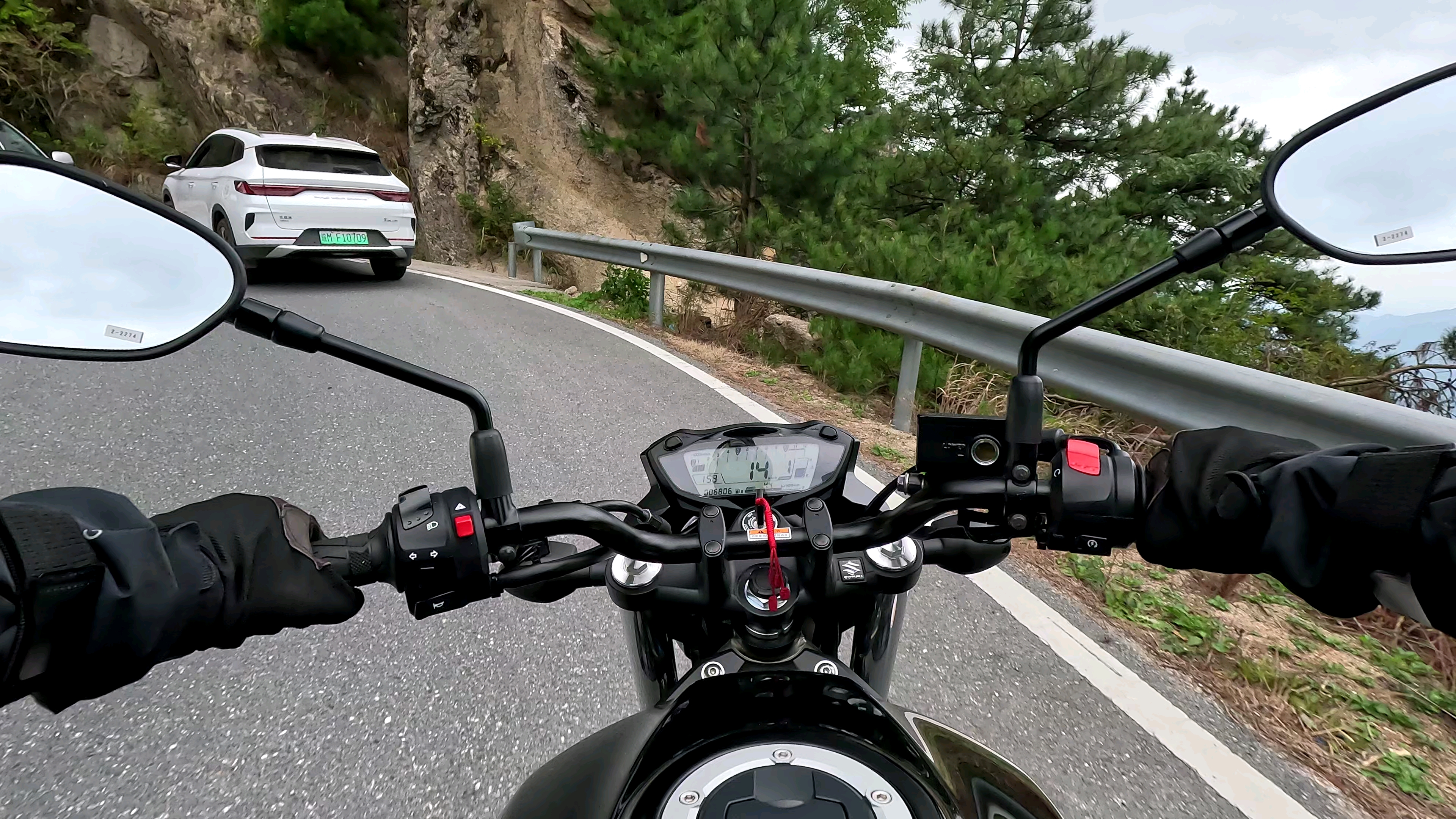 愉悦的心情逐渐暴躁,无奈调头…铃木sv650 荆州公路 (四)