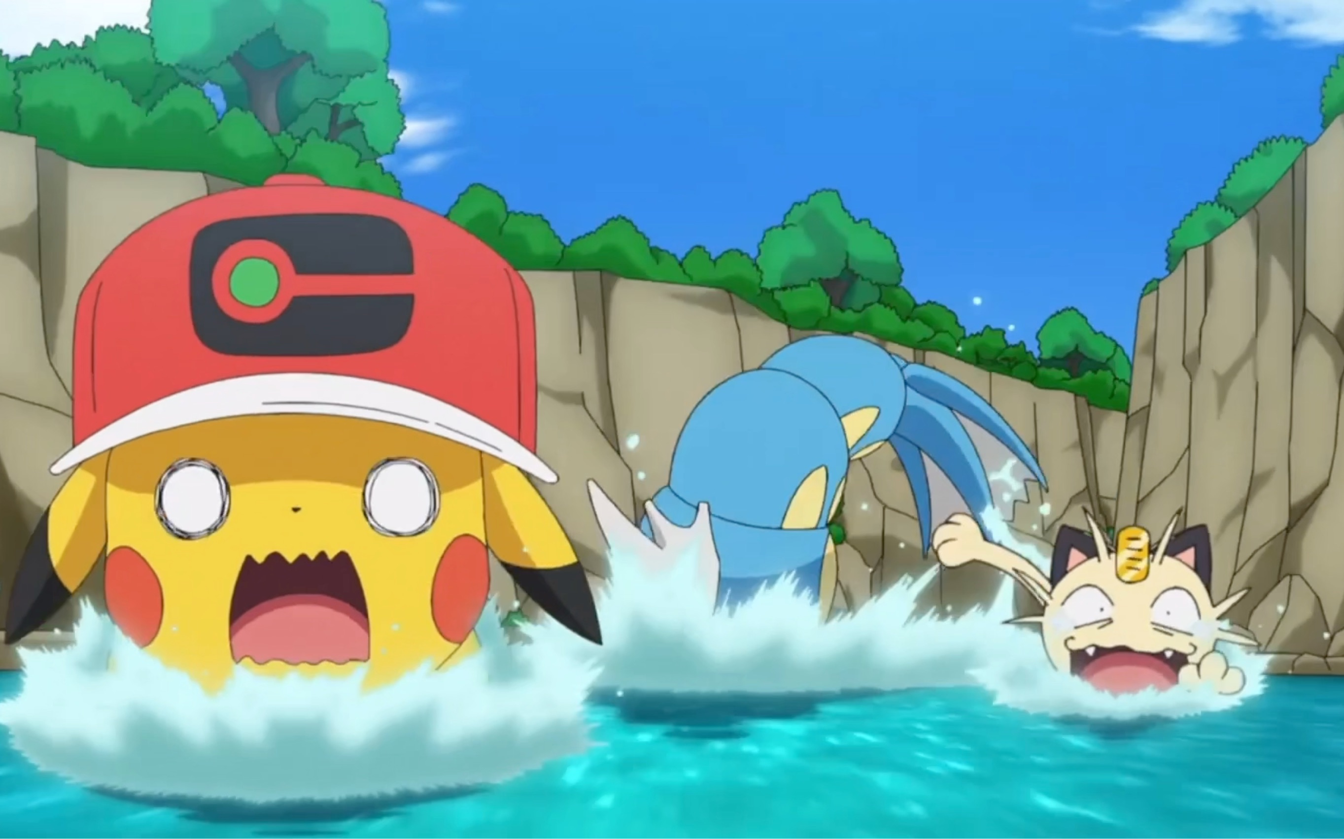 皮卡丘:可以被打飞,可以落水,但是小智的帽子不能丢!