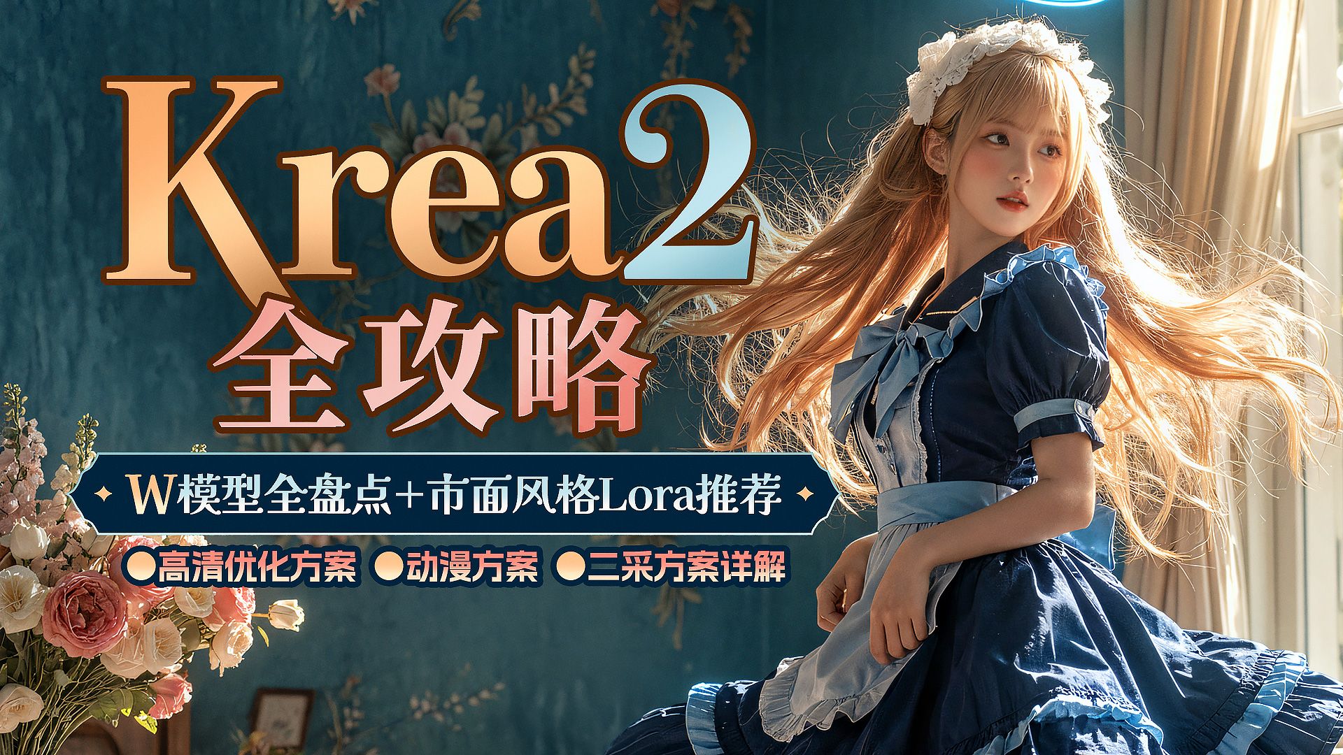▶Krea2-全攻略◆W模型全盘点◆风格lora推荐◆动漫方案◆高清生图优化流