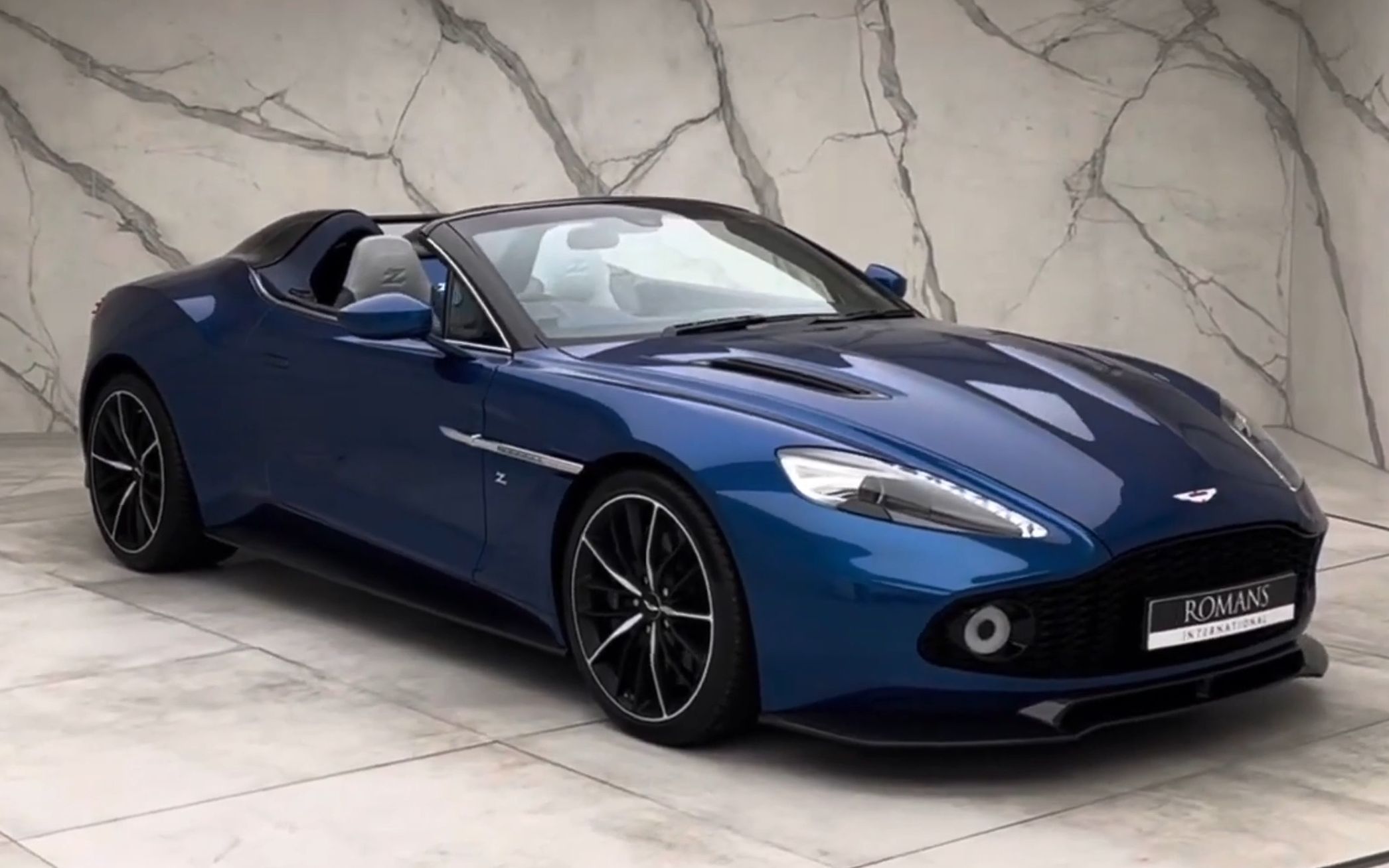 【4k鉴赏】阿斯顿马丁 vanquish zagato speedster (2017)- ming blue