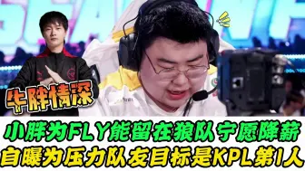 Download Video: 为留FLY宁愿降薪！狼队小胖吐露心声，自曝未压力妖刀，目标是KPL第一人