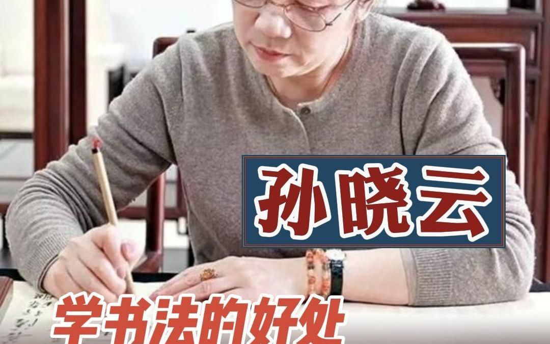 孙晓云:学书法可以修身养性、文化传承哔哩哔哩bilibili