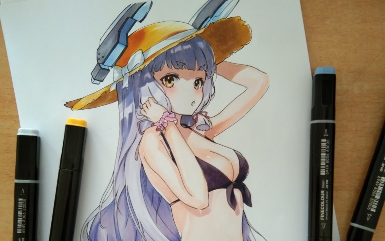 【马克笔上色】日常肤色练习,日常摸鱼