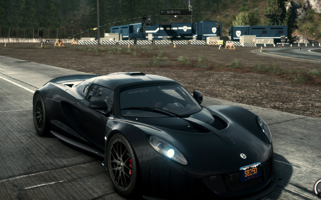 极品飞车18 轩尼诗 毒蛇gt hennessey venom gt 警车高速公路试跑