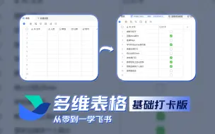 Download Video: 从零到一学飞书（多维表格基础打卡版）