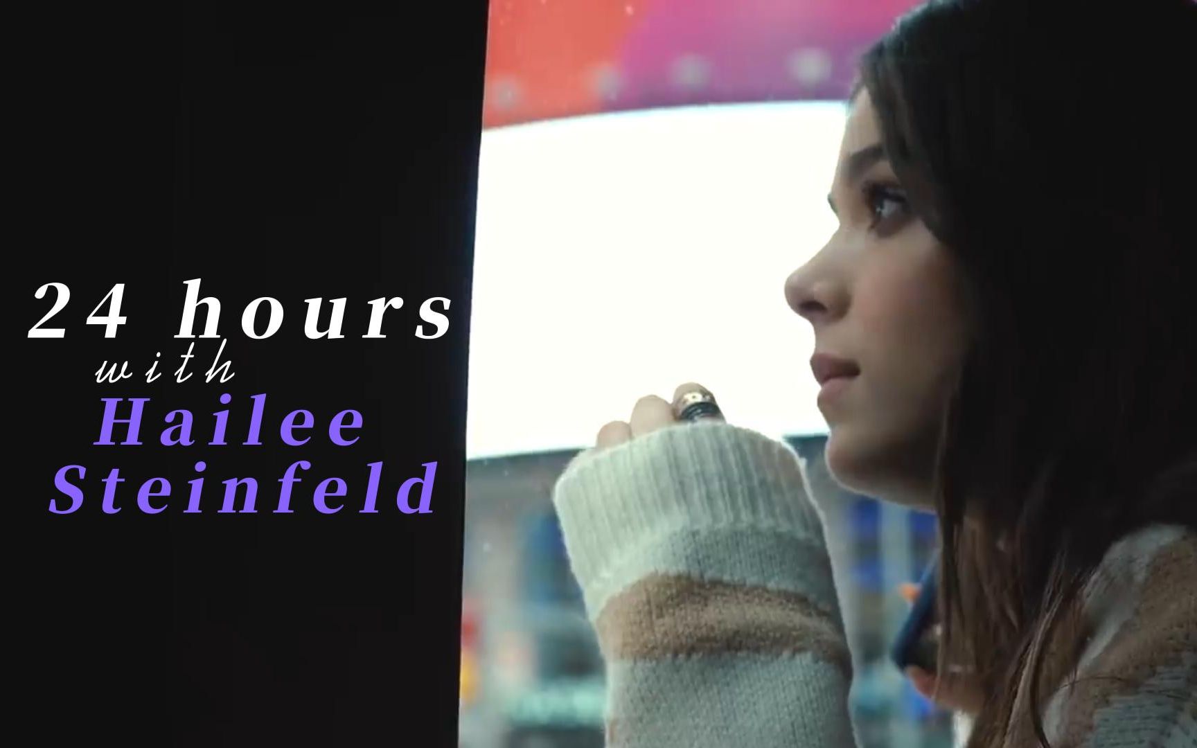 [图]自制中译Hailee Steinfeld| 和海狸一起过24小时，参加狄金森首映礼