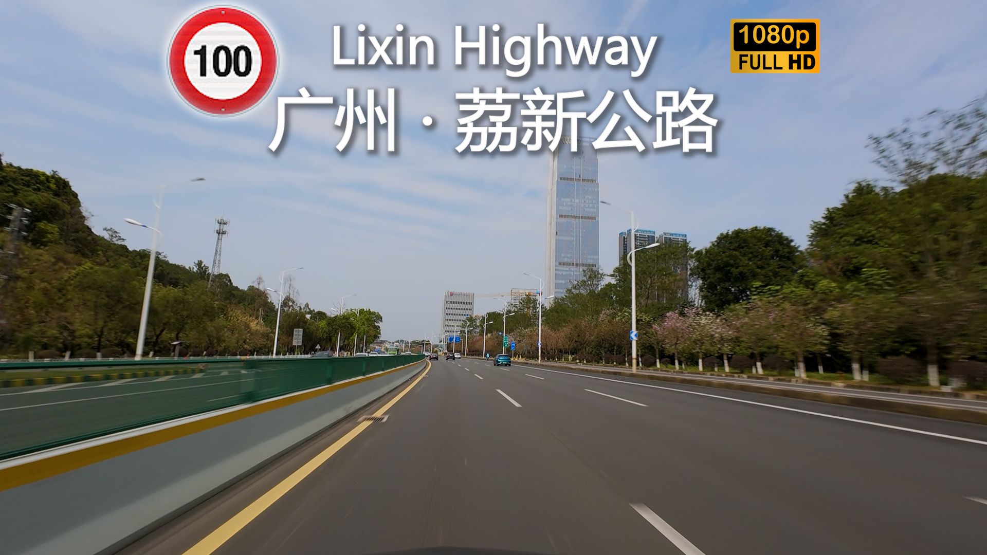 广州市荔新公路限速100km/h沟通增城和新塘的主干道POV|解压|风景哔哩哔哩bilibili