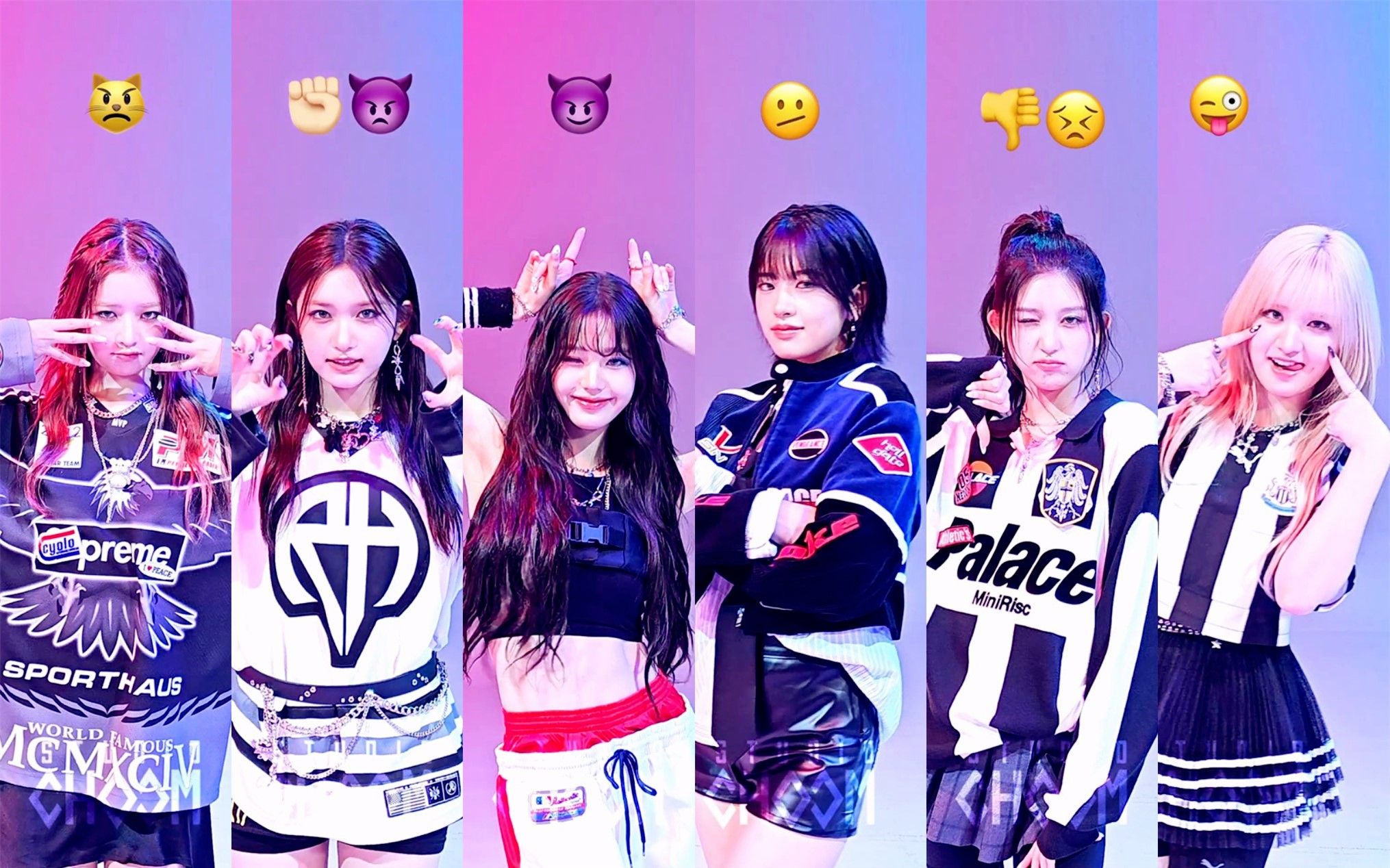 ive《baddie》表情包挑战