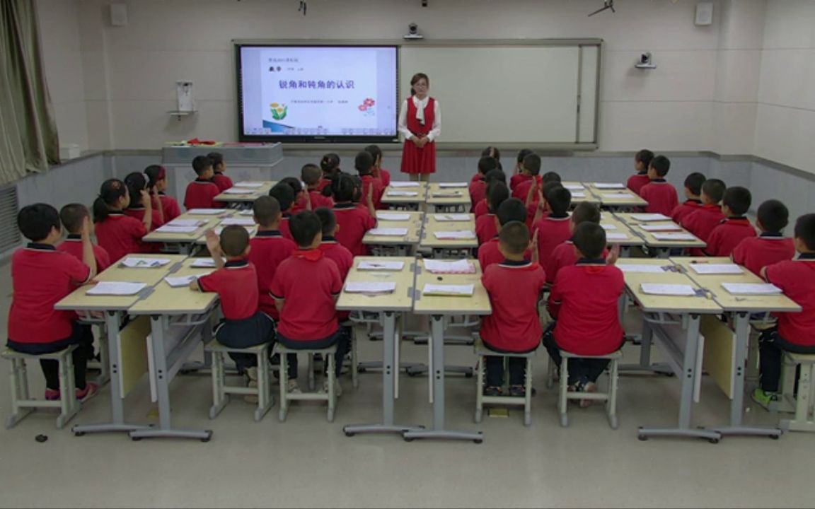 [图]【获奖】青岛版小学二年级数学上册_信息窗二（锐角和钝角的认识）-张老师公开课优质课视频获奖课件