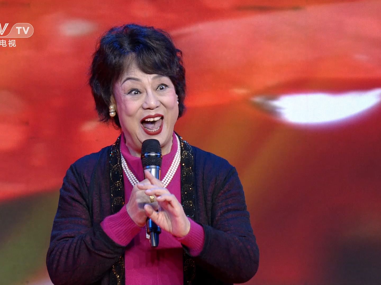 邓玉华《映山红》中国乐坛2024唱响成功洲龙堂春节大联欢_ccuv网络