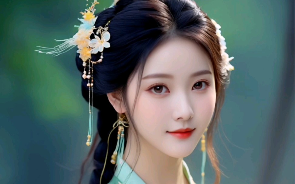 青青子衿,悠悠我心汉服美女