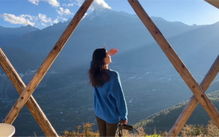 香格里拉出差日记|去到了一个山上,看到了雪山,还有不一样的风景~哔哩哔哩bilibili