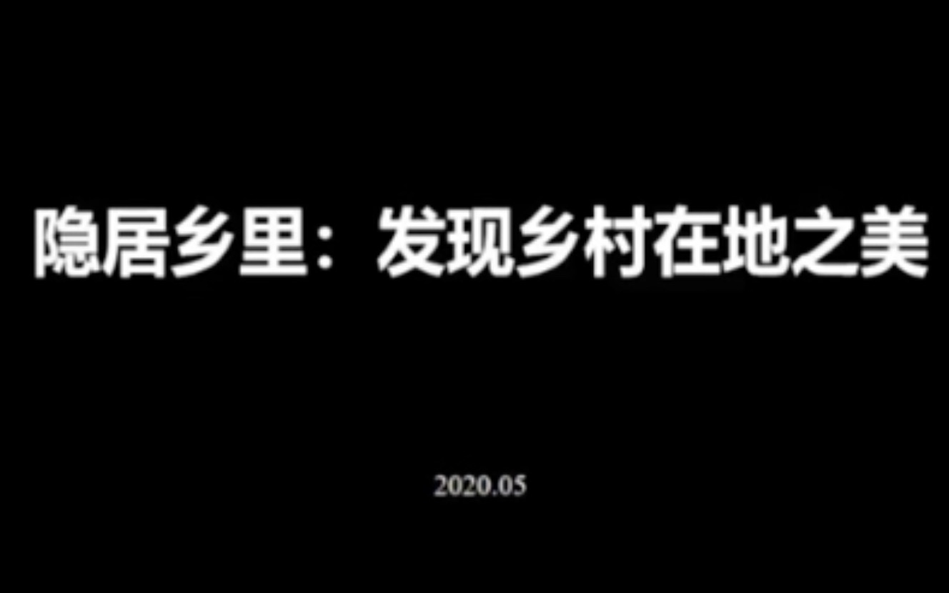 【乡村振兴云讲堂第三期】隐居乡里发现乡村在地之美哔哩哔哩bilibili