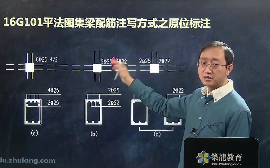 [图]第17节  16G101平法图集梁配筋注写方式之原位标注