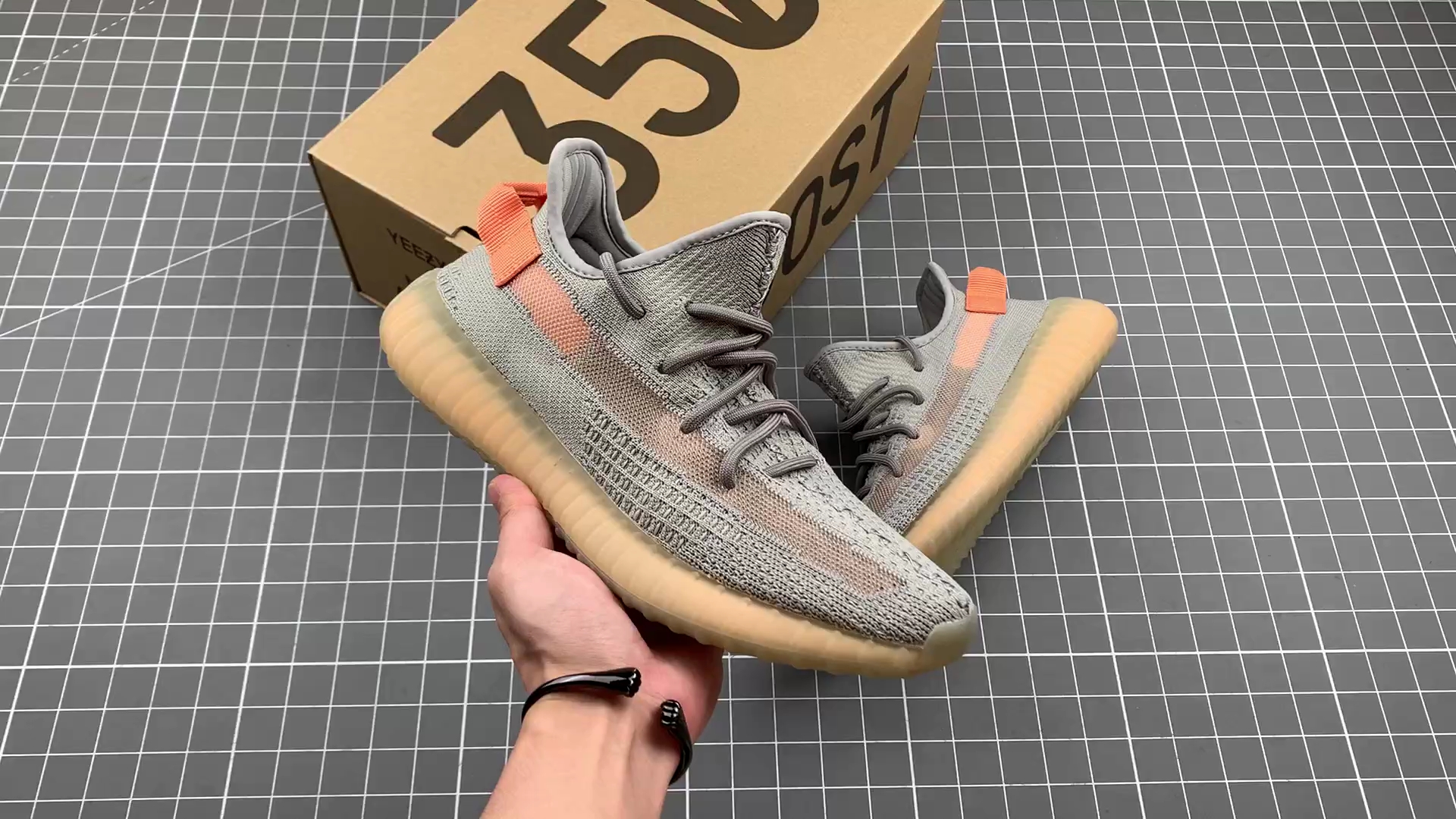 adidas yeezy 350 boost v2 "true form"灰橙 欧洲限定