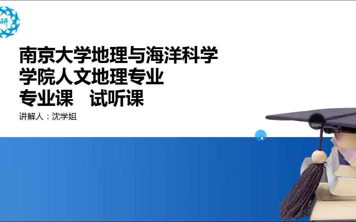 【考研】【南京大学】人文地理哔哩哔哩bilibili