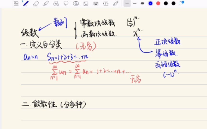 [图]一小时搞定级数基本概念（上）！高数人救急！