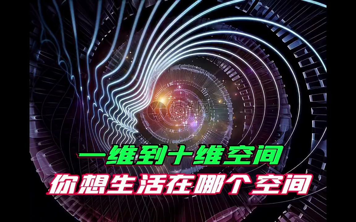 一维到十维空间到底是什么,如果你生活在九维空间,那你将无所不能哔哩哔哩bilibili