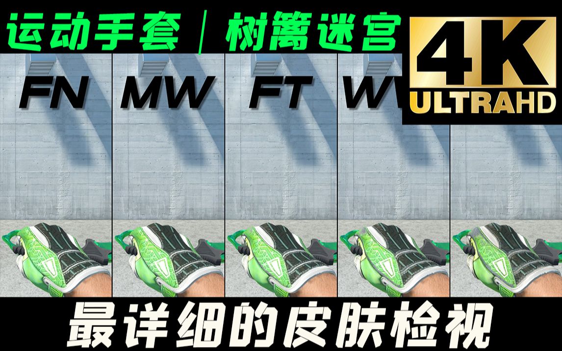 运动手套 | 树篱迷宫 全部磨损游戏中检视 |崭新 | 略磨 | 久经