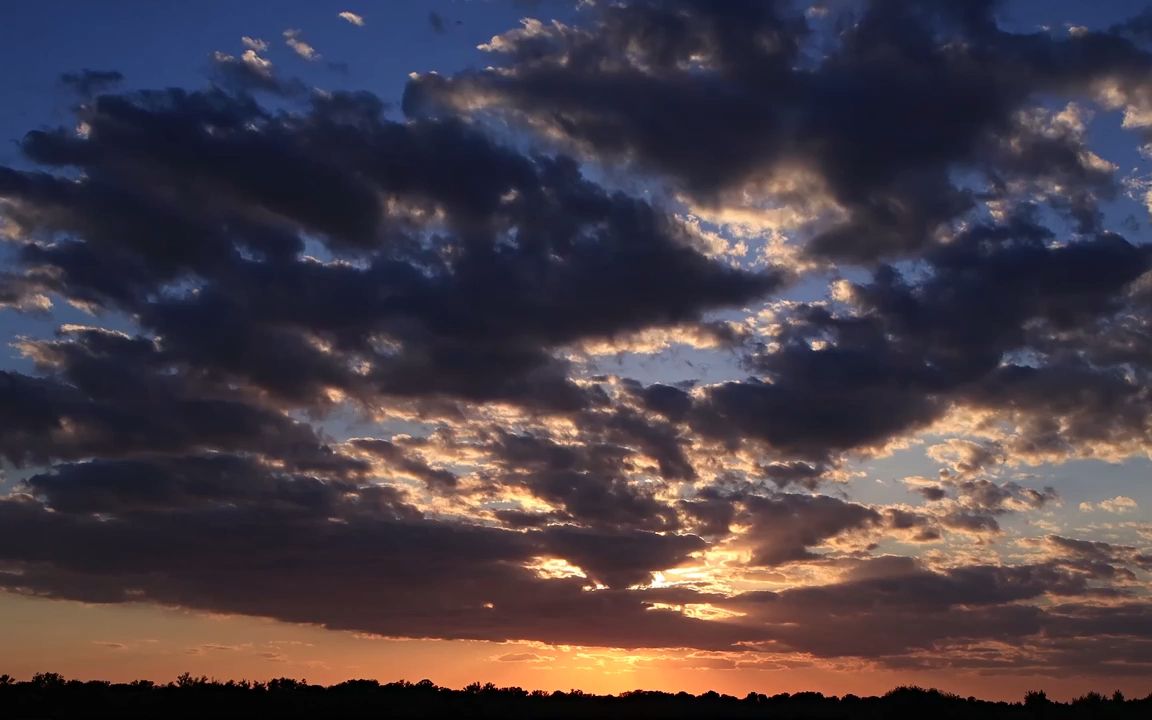 m381 4k画质天空日落夕阳黄昏太阳下山实拍视频素材火烧云夕阳西下