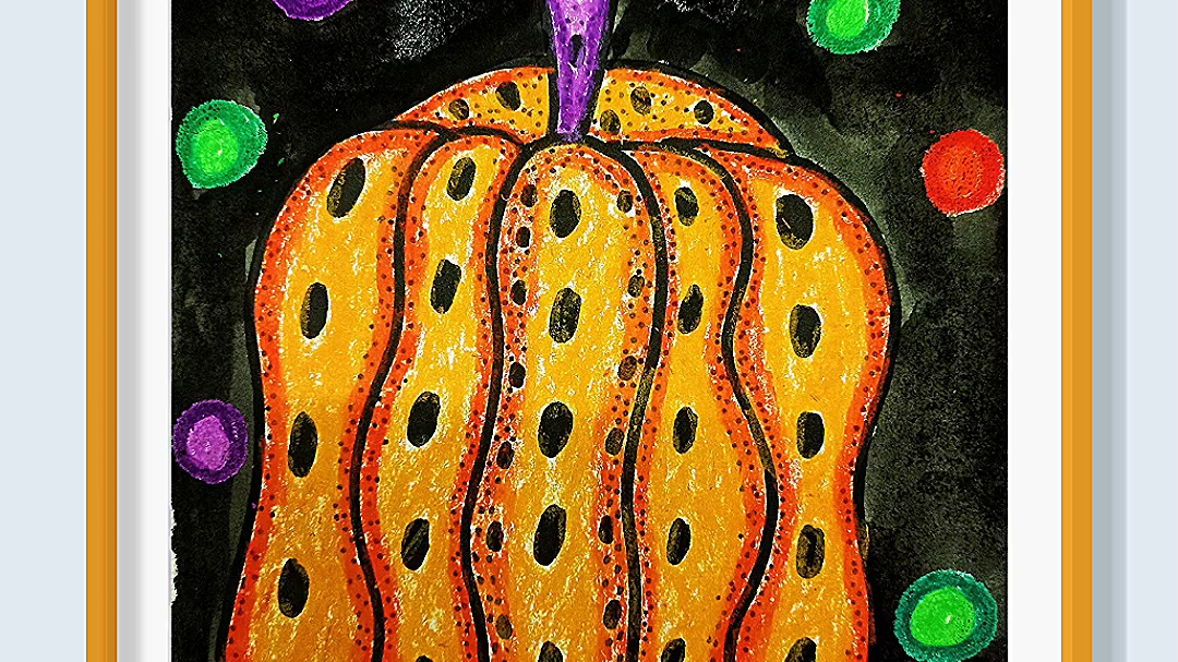 儿童创意线描画《南瓜》