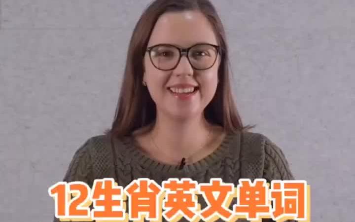 12生肖英文单词应该怎么说?哔哩哔哩bilibili