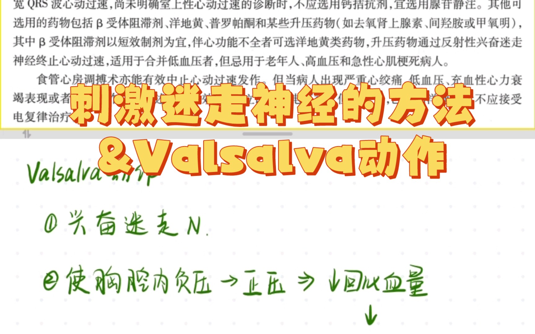 【内科学】刺激迷走神经的方法&Valsalva动作哔哩哔哩bilibili